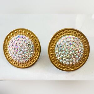 Richard Kerr vintage large clip on earrings